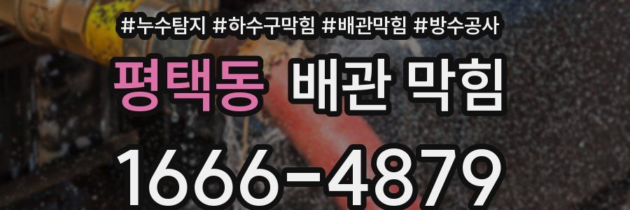평택동 배관 막힘