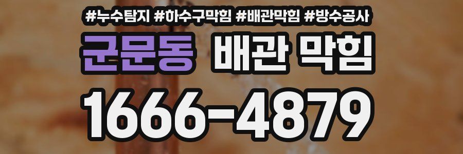 군문동 배관 막힘