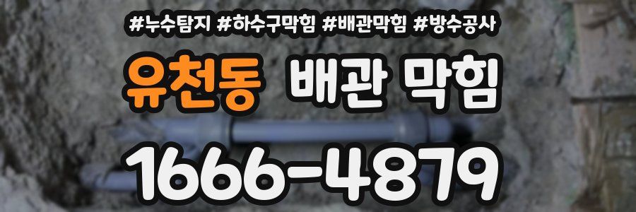 유천동 배관 막힘