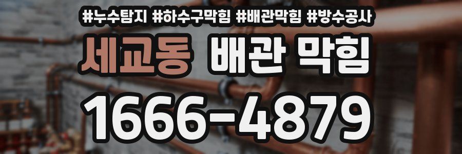 세교동 배관 막힘