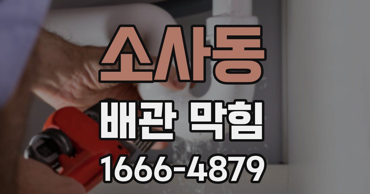 소사동 배관 막힘
