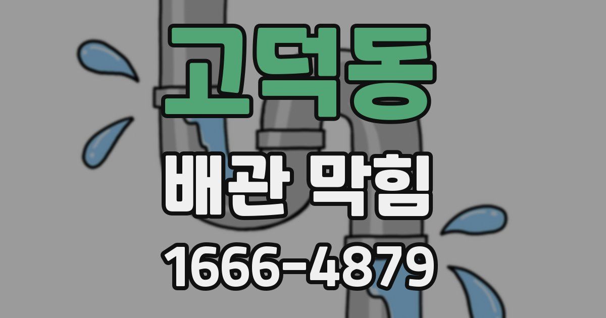 고덕동 배관 막힘