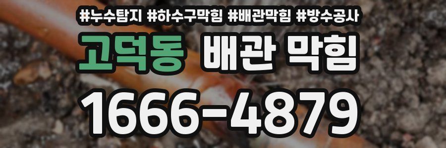 고덕동 배관 막힘