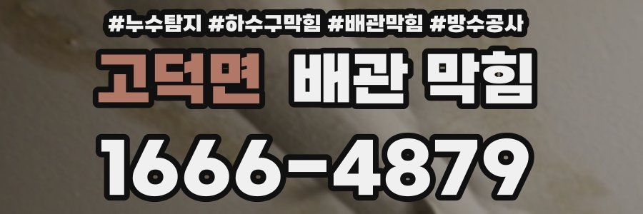 고덕면 배관 막힘