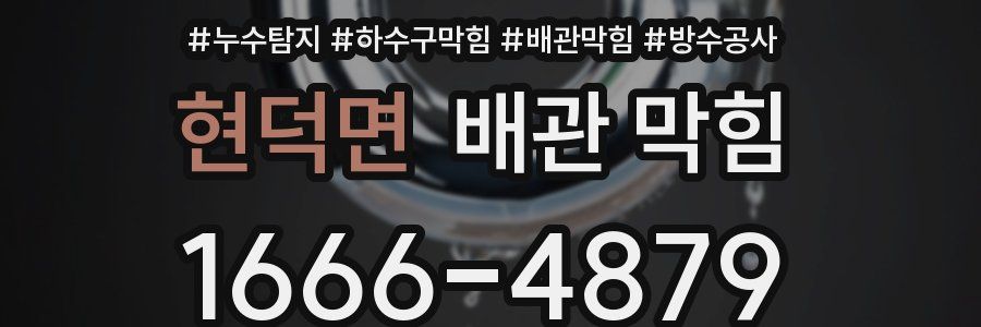 현덕면 배관 막힘