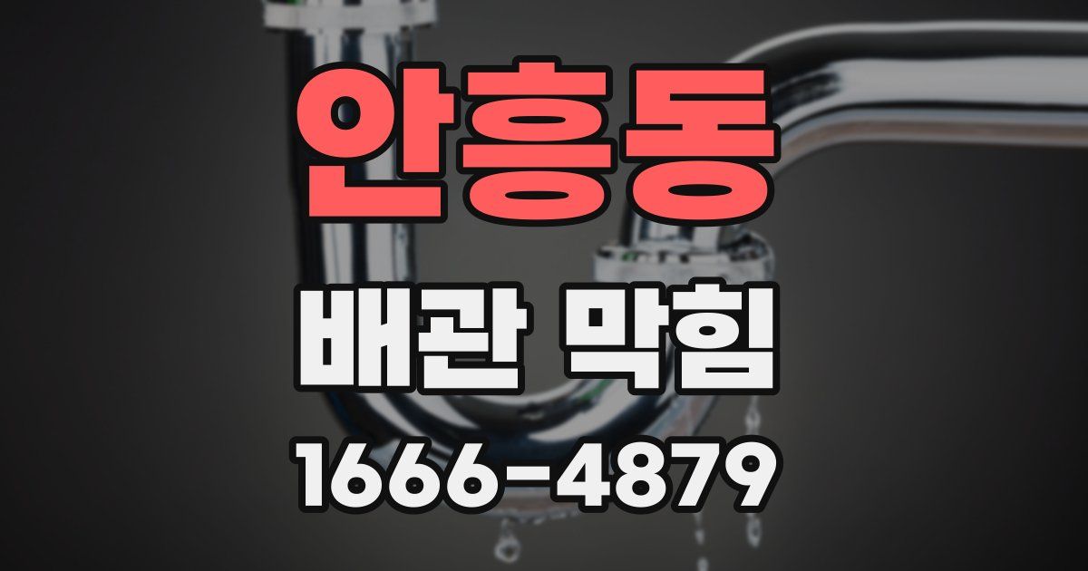 안흥동 배관 막힘