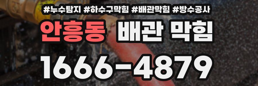 안흥동 배관 막힘