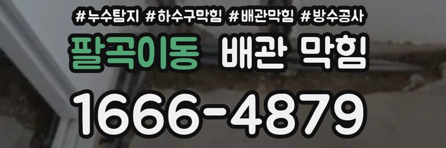 팔곡이동 배관 막힘