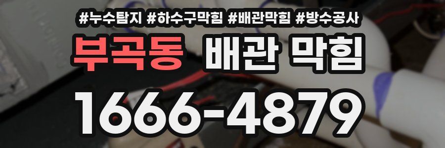 부곡동 배관 막힘
