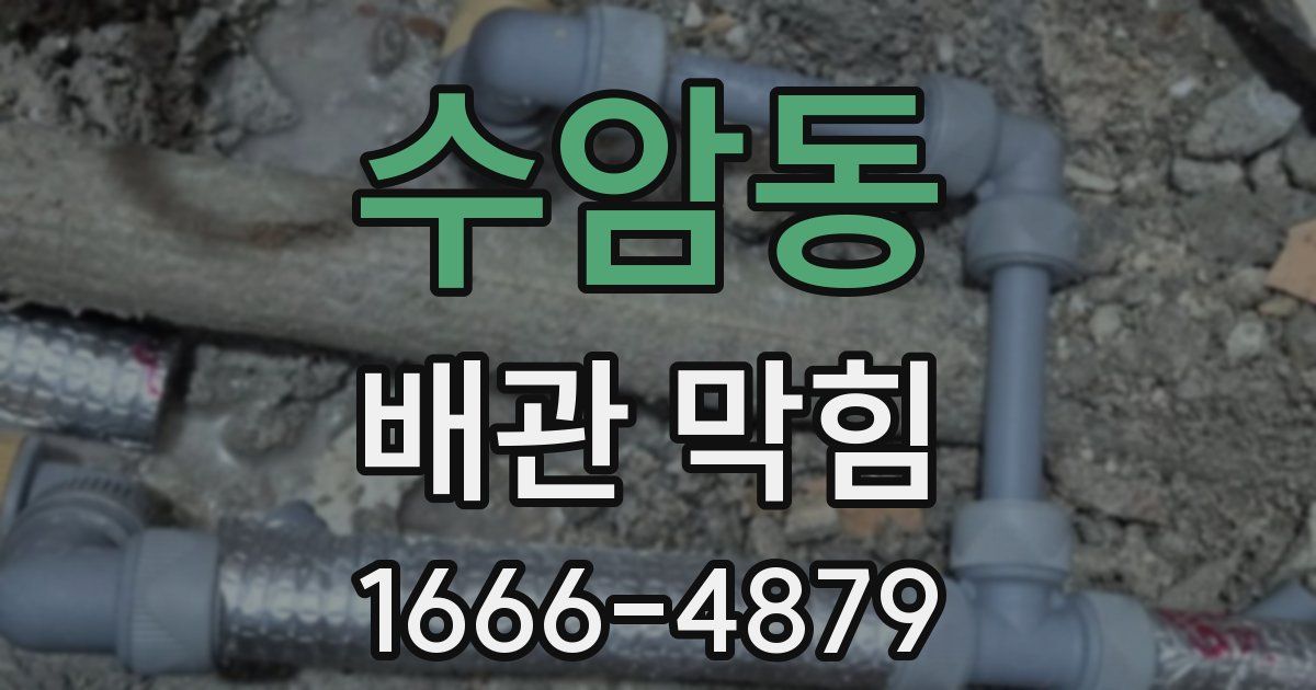 수암동 배관 막힘