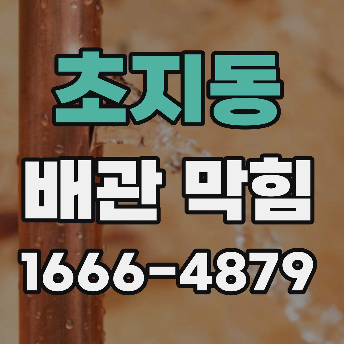 초지동 배관 막힘