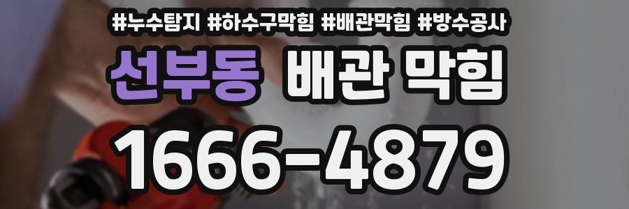 선부동 배관 막힘