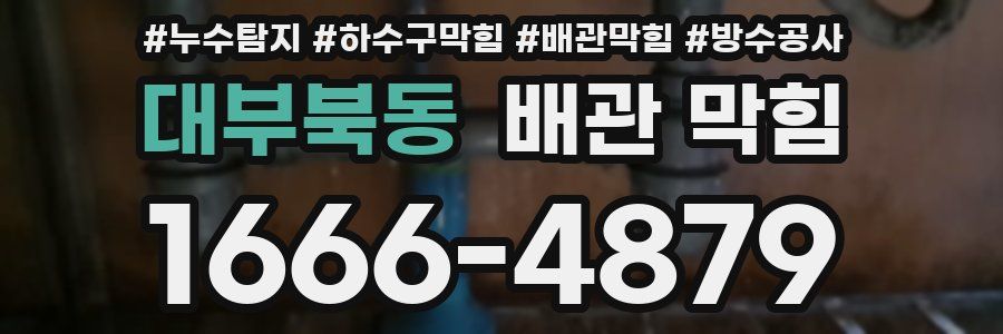 대부북동 배관 막힘