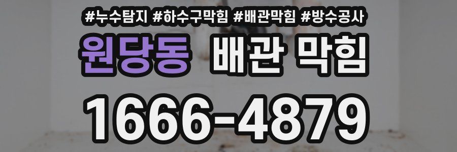 원당동 배관 막힘