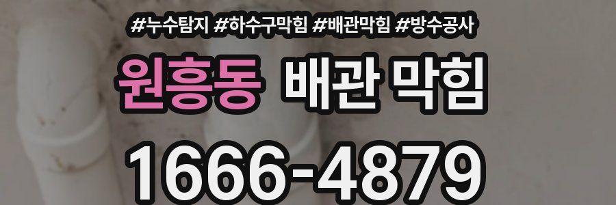 원흥동 배관 막힘