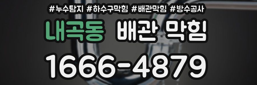 내곡동 배관 막힘