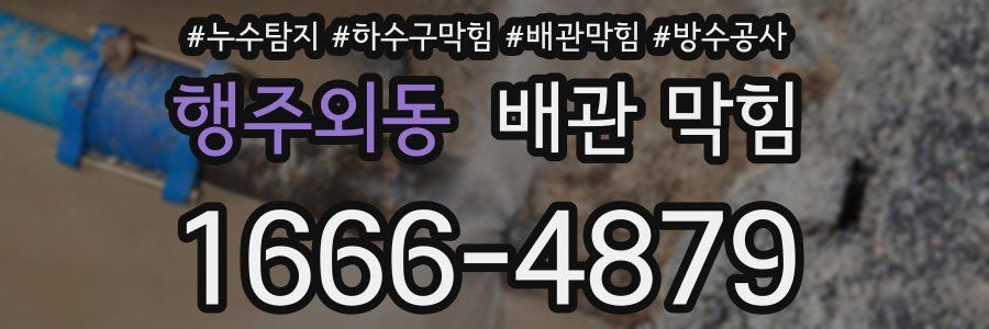 행주외동 배관 막힘