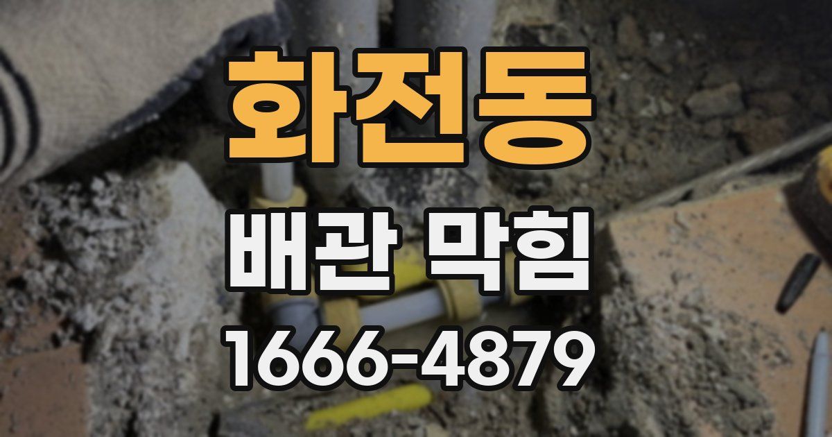 화전동 배관 막힘