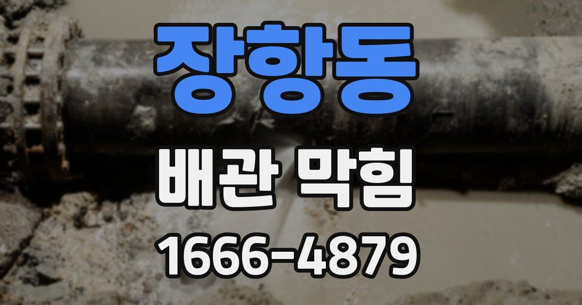 장항동 배관 막힘