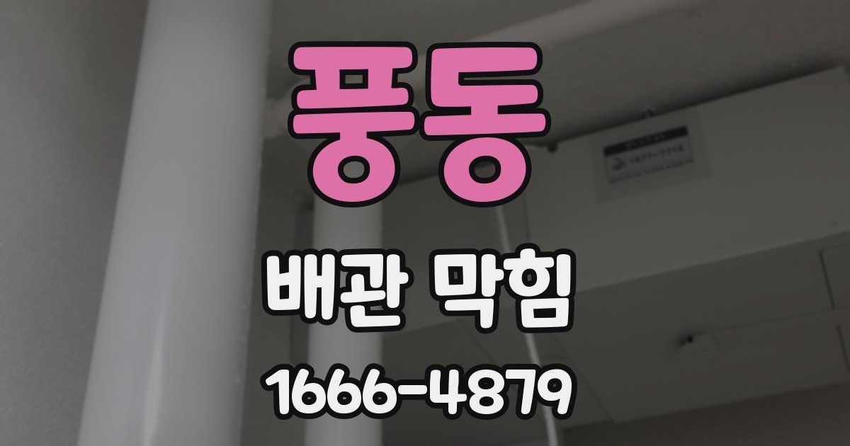 풍동 배관 막힘