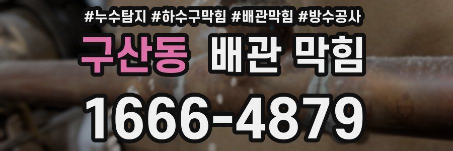 구산동 배관 막힘