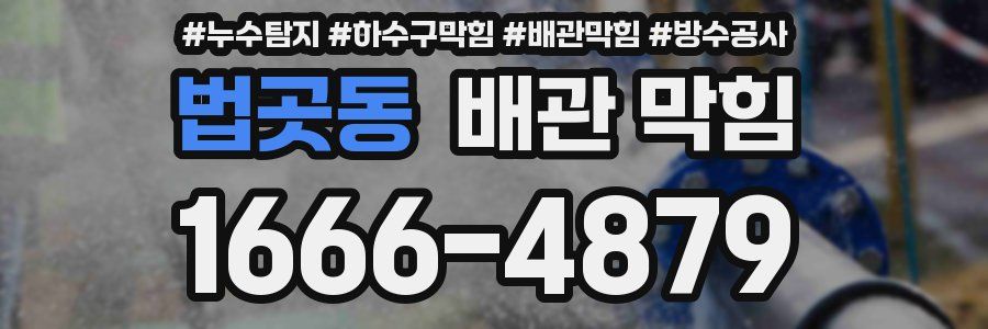 법곳동 배관 막힘