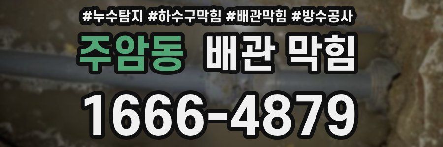 주암동 배관 막힘