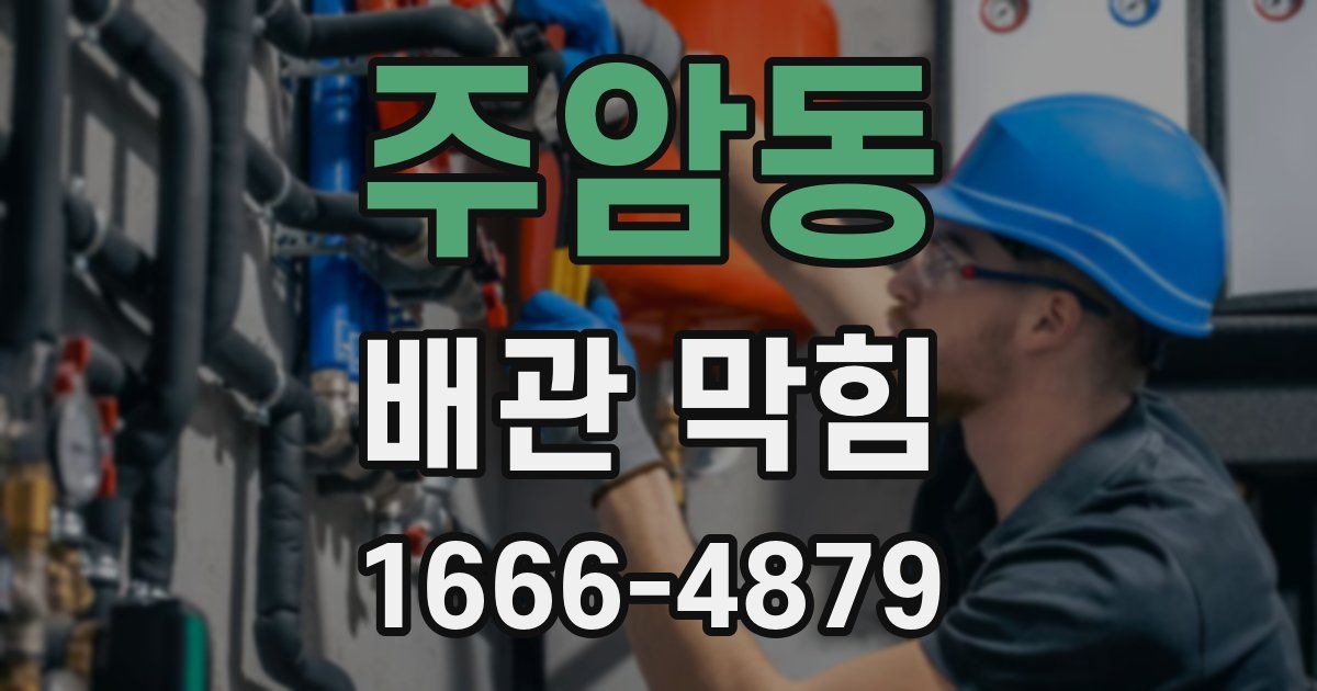 주암동 배관 막힘