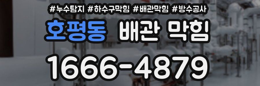 호평동 배관 막힘