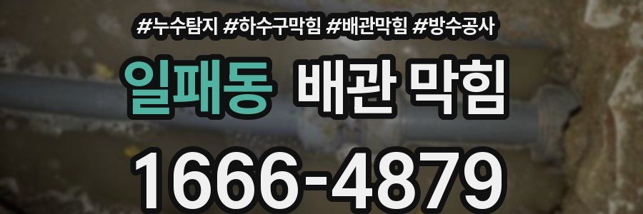 일패동 배관 막힘