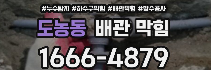 도농동 배관 막힘