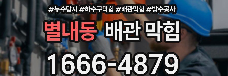 별내동 배관 막힘