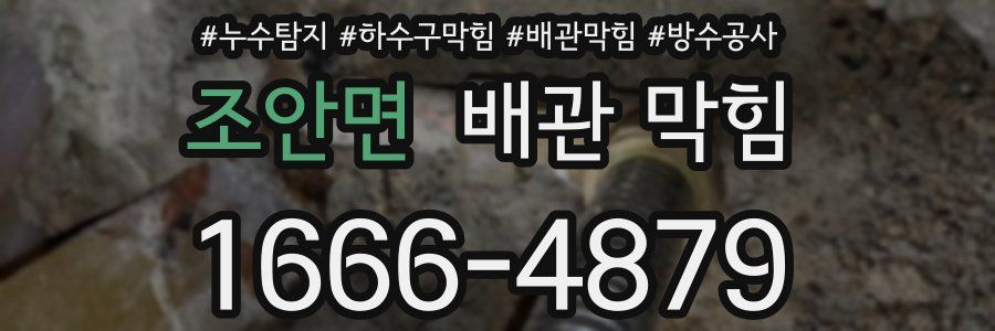 조안면 배관 막힘