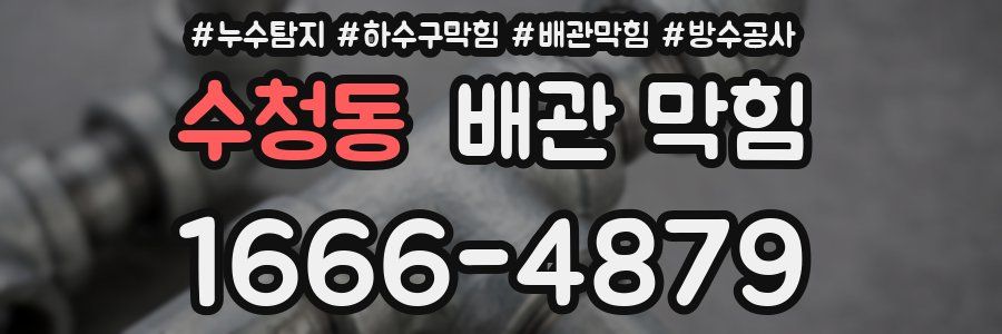 수청동 배관 막힘