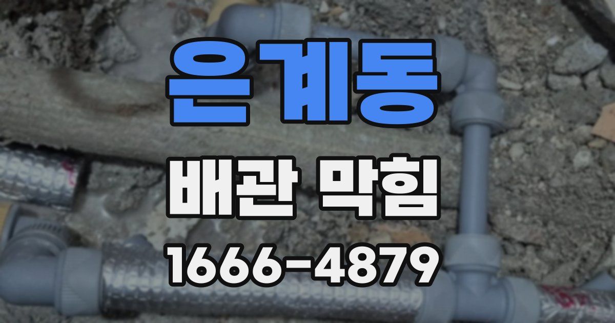 은계동 배관 막힘