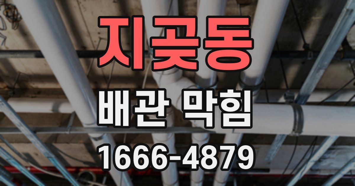 지곶동 배관 막힘