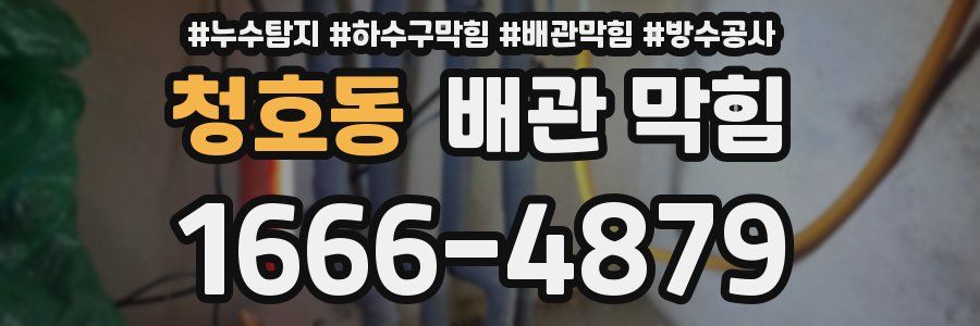 청호동 배관 막힘