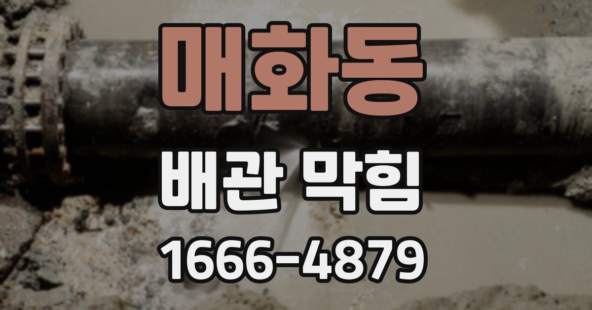 매화동 배관 막힘