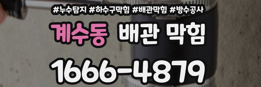 계수동 배관 막힘