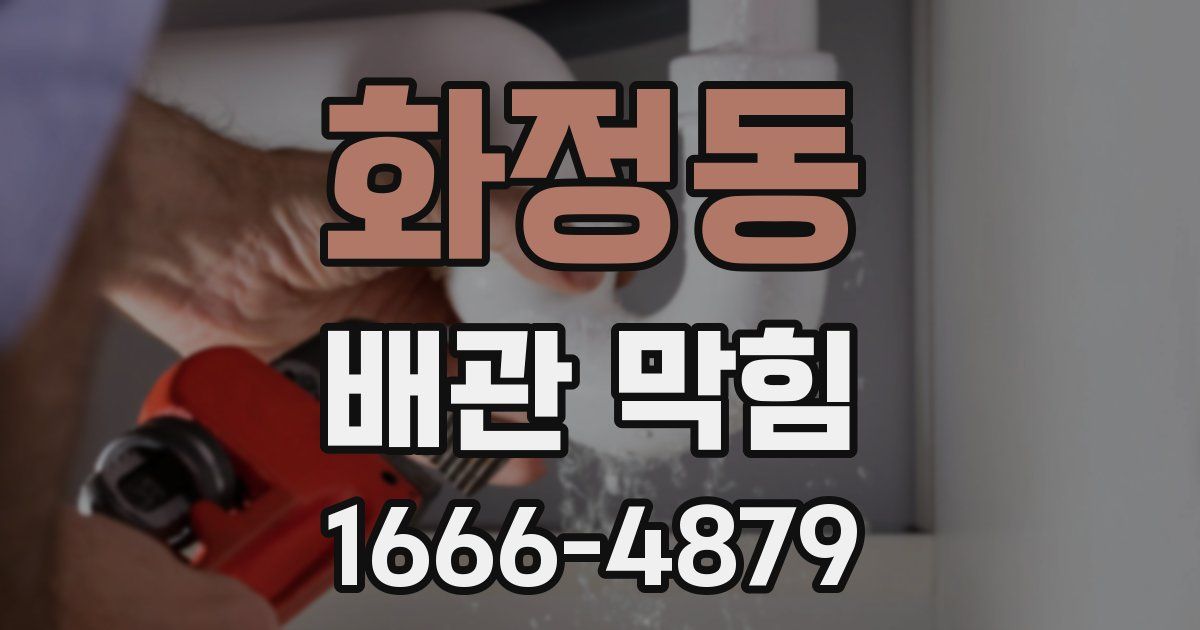 화정동 배관 막힘