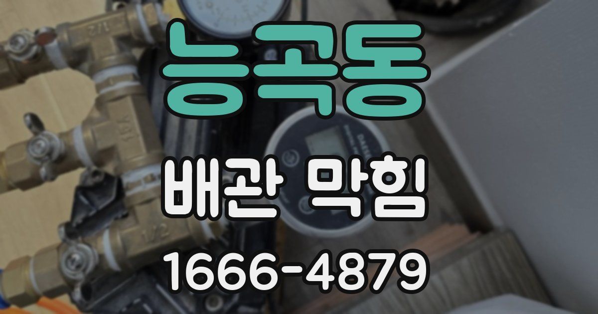 능곡동 배관 막힘