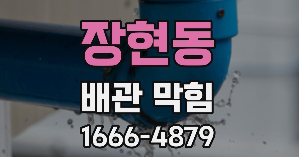 장현동 배관 막힘