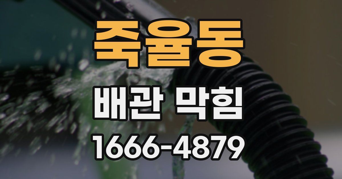 죽율동 배관 막힘