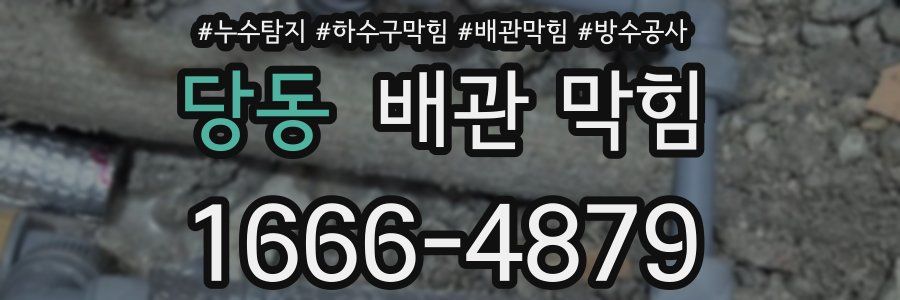 당동 배관 막힘