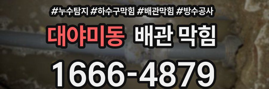 대야미동 배관 막힘