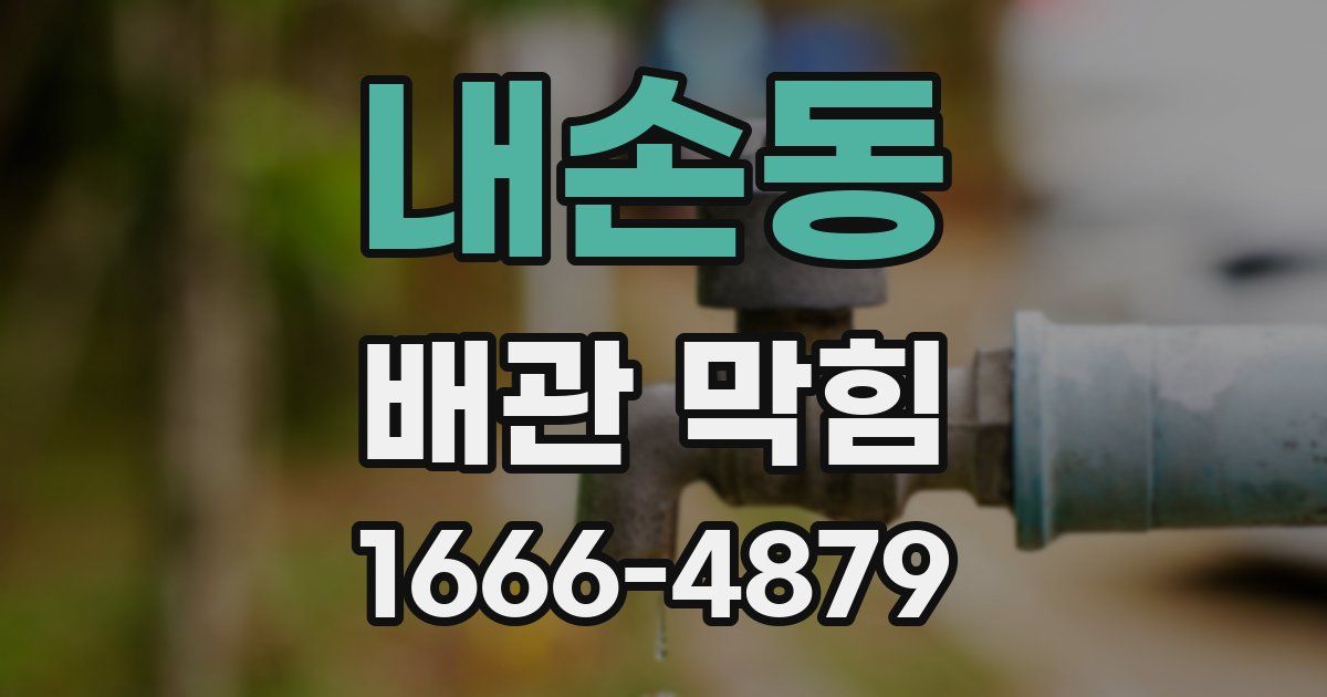 내손동 배관 막힘