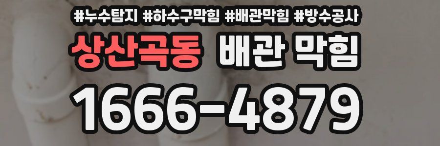 상산곡동 배관 막힘
