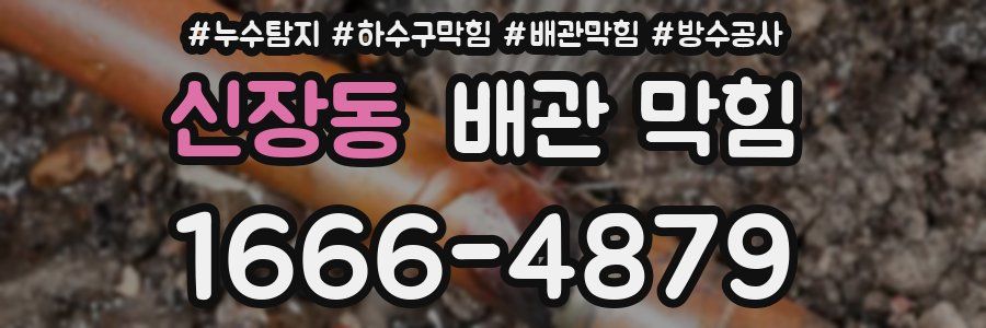 신장동 배관 막힘