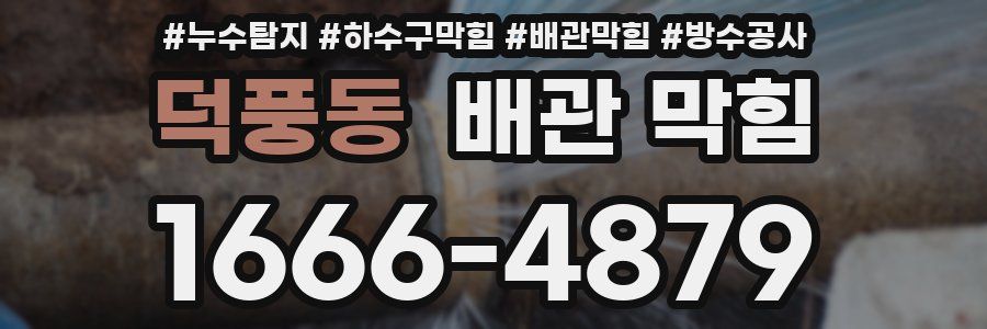 덕풍동 배관 막힘