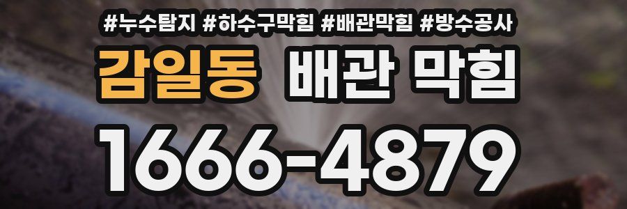 감일동 배관 막힘